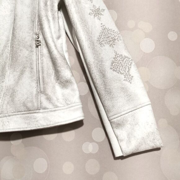 🇪🇸Desigual 46 off-white vegan edgy spring leather Biker jacket - Picture 5 of 8